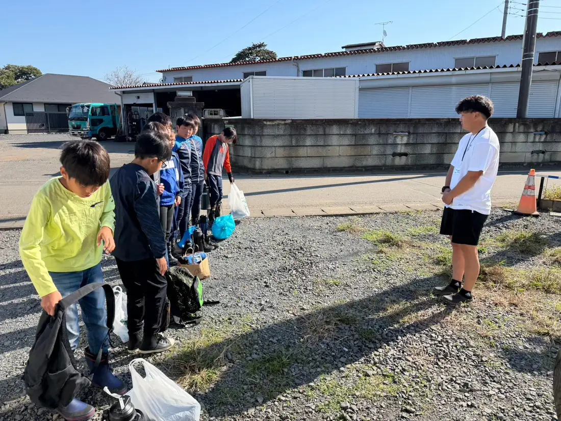 石橋FCの皆さんと農業体験を行いました